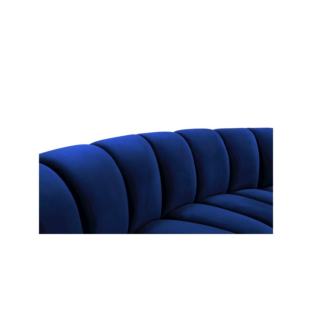 Infinity Navy Velvet 5pc. Modular Sectional