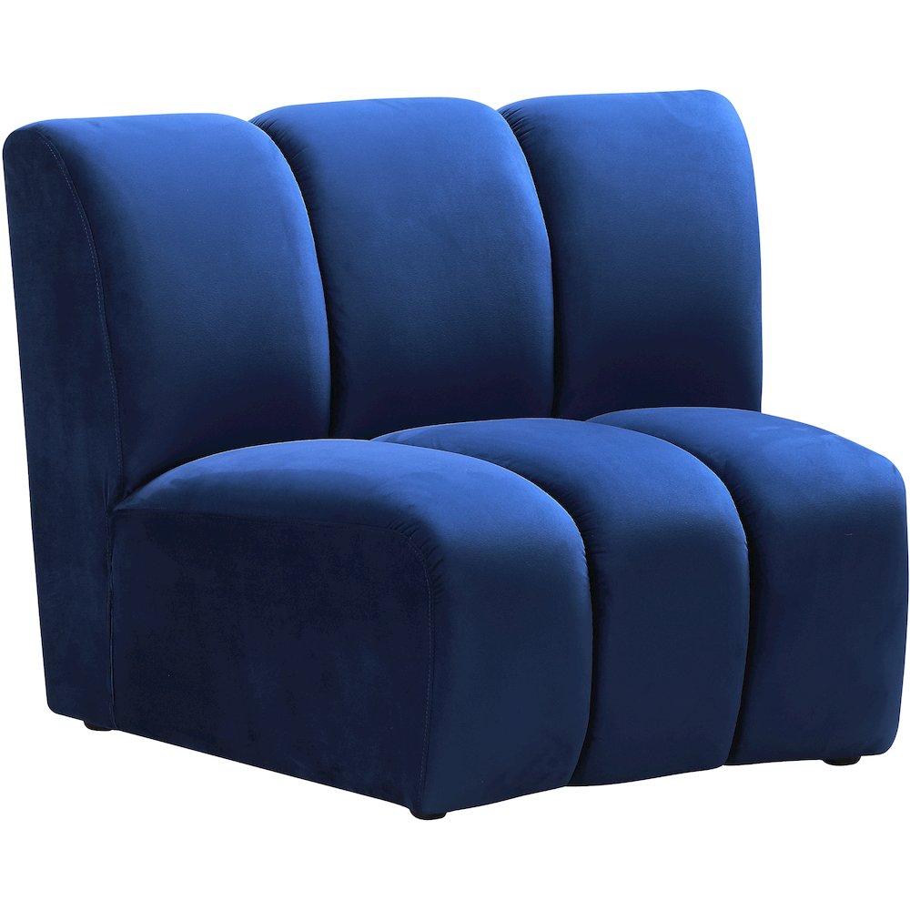 Infinity Navy Velvet Modular Chair