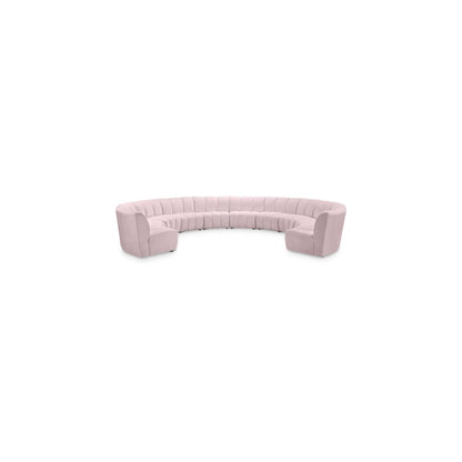 Infinity Pink Velvet 10pc. Modular Sectional