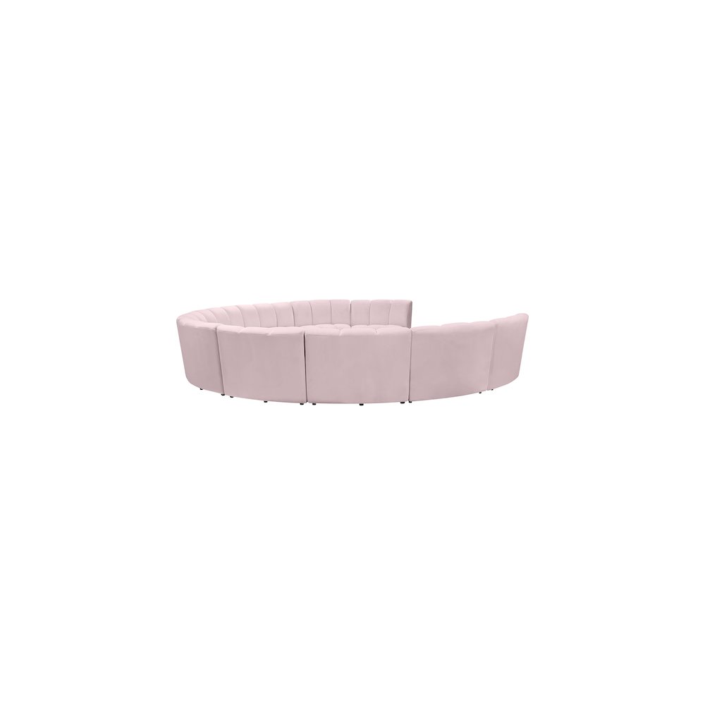 Infinity Pink Velvet 10pc. Modular Sectional