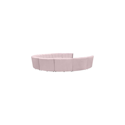 Infinity Pink Velvet 10pc. Modular Sectional