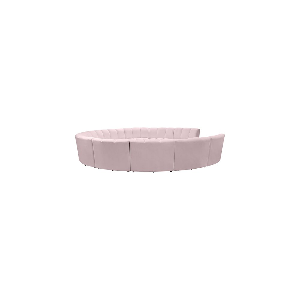 Infinity Pink Velvet 11pc. Modular Sectional