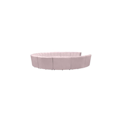 Infinity Pink Velvet 11pc. Modular Sectional