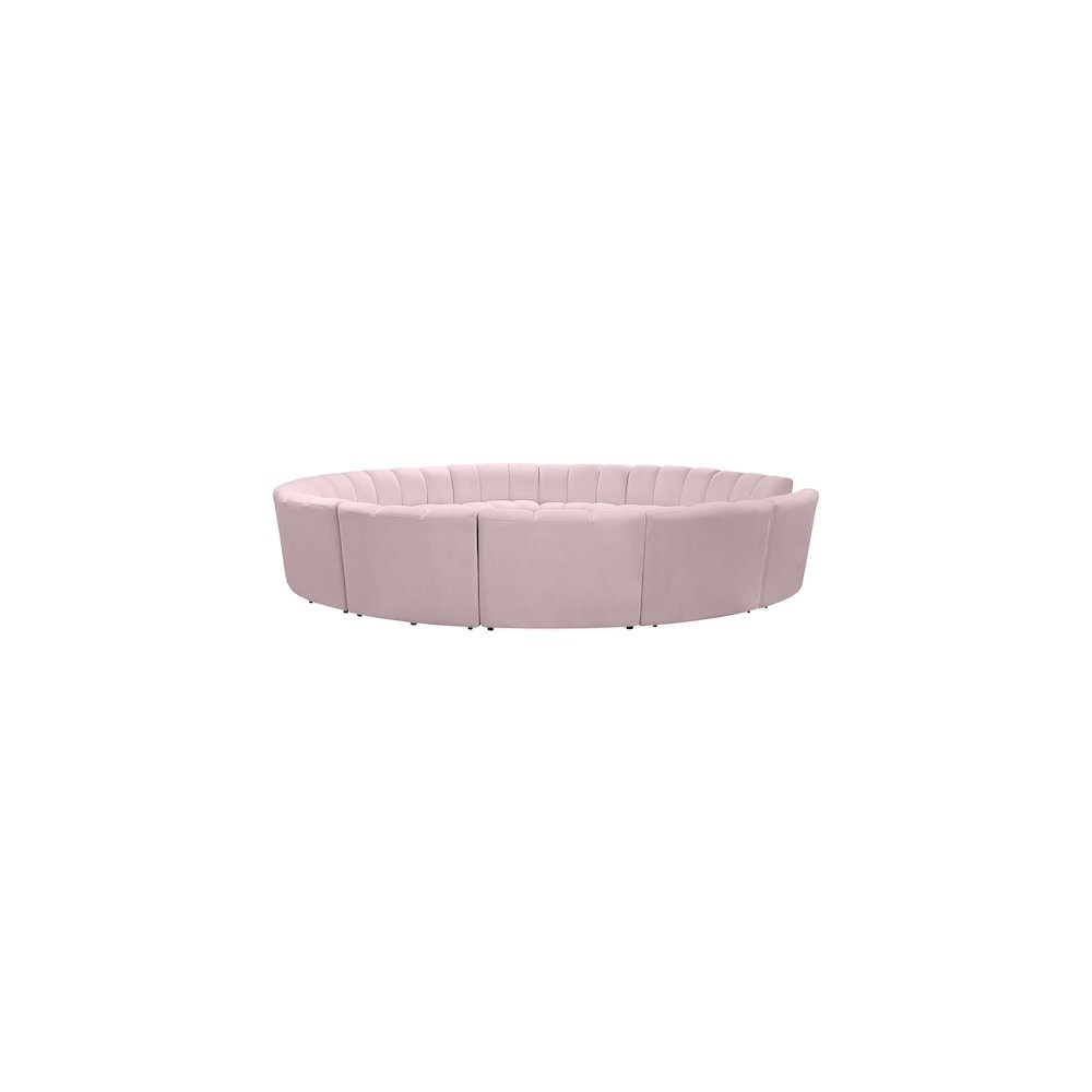 Infinity Pink Velvet 12pc. Modular Sectional