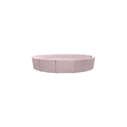 Infinity Pink Velvet 12pc. Modular Sectional