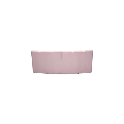 Infinity Pink Velvet 2pc. Modular Sectional