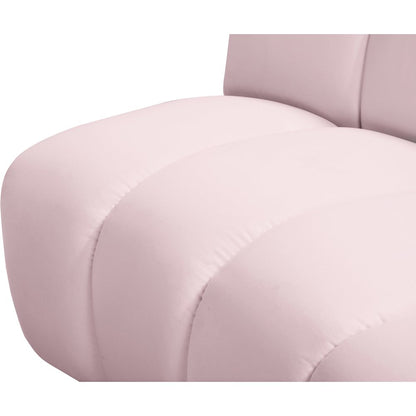 Infinity Pink Velvet 3pc. Modular Sectional