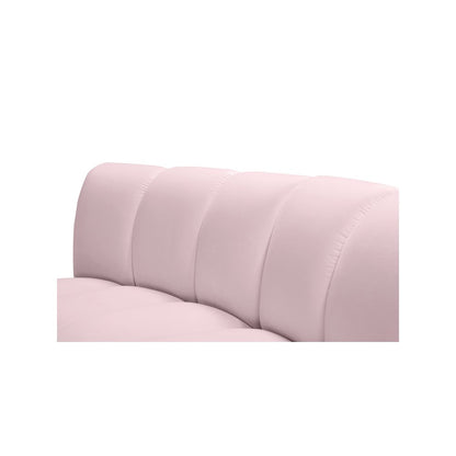 Infinity Pink Velvet 3pc. Modular Sectional