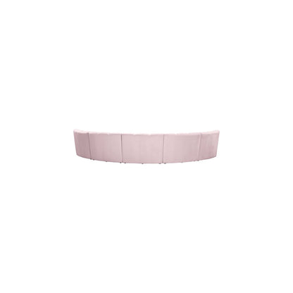 Infinity Pink Velvet 5pc. Modular Sectional