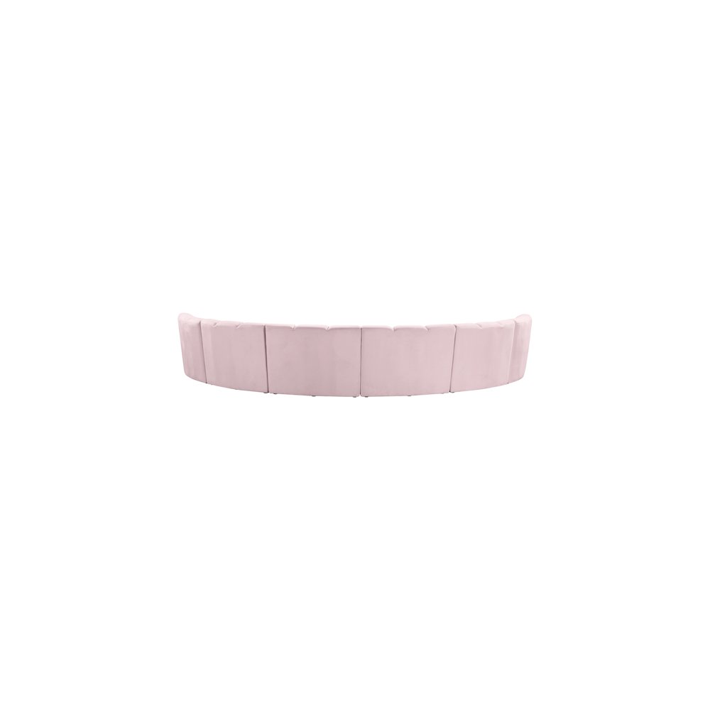 Infinity Pink Velvet 6pc. Modular Sectional