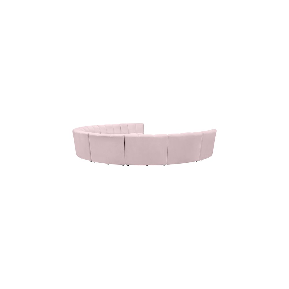 Infinity Pink Velvet 9pc. Modular Sectional