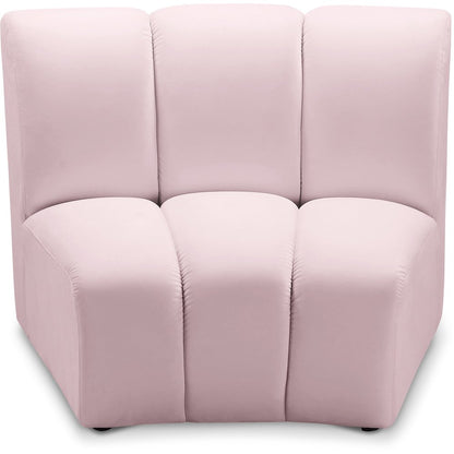 Infinity Pink Velvet Modular Chair