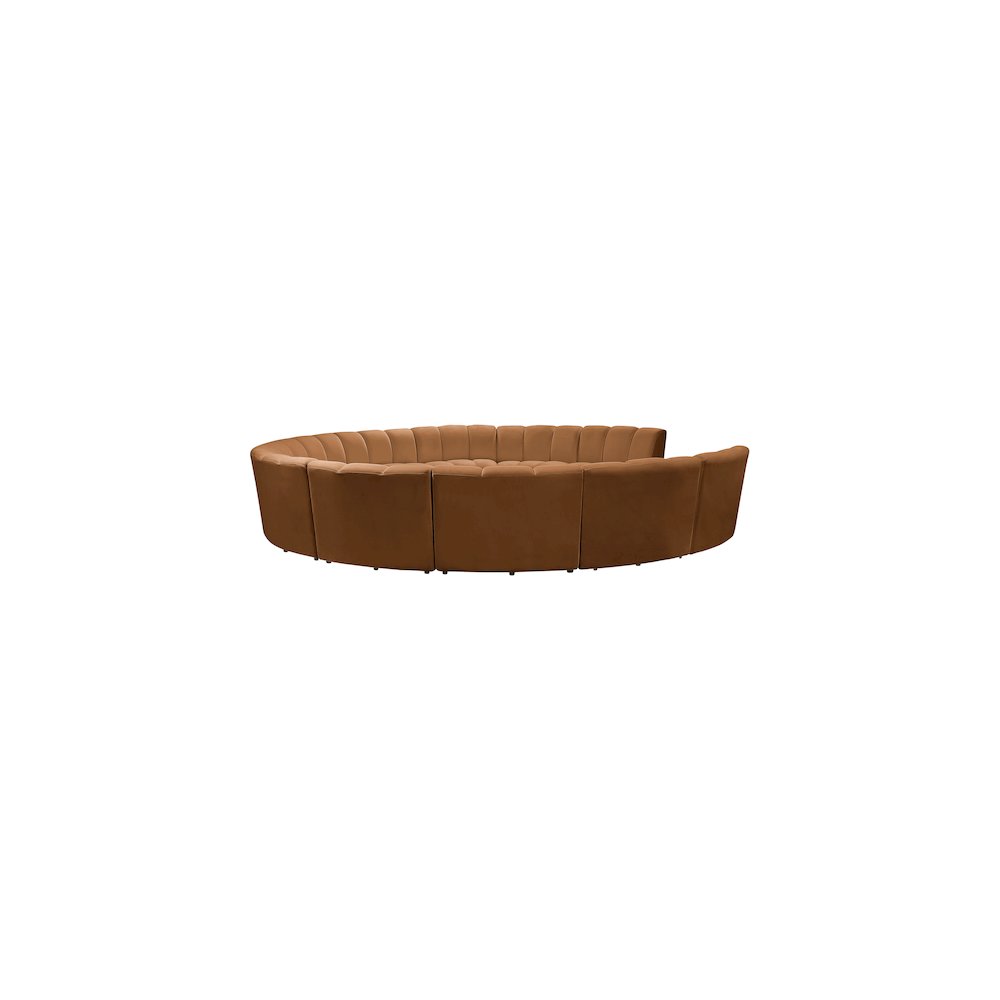 Infinity Saddle Velvet 11pc. Modular Sectional