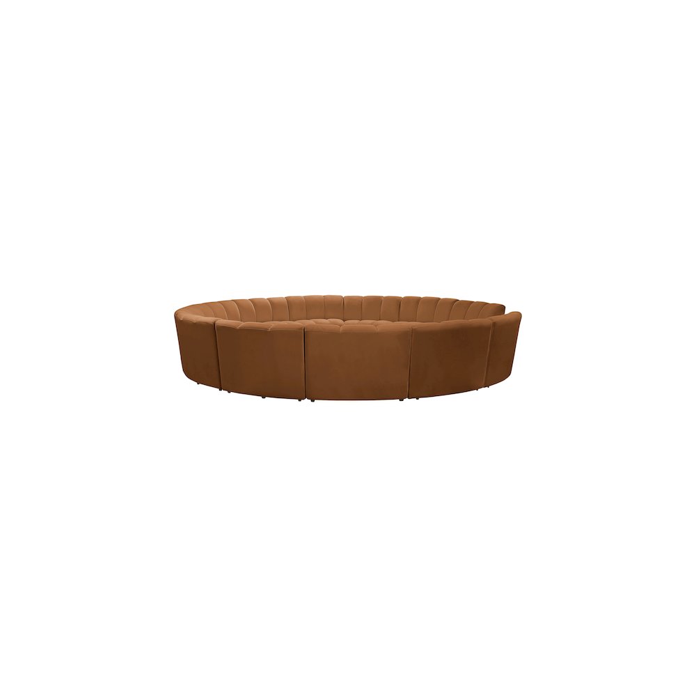 Infinity Saddle Velvet 12pc. Modular Sectional