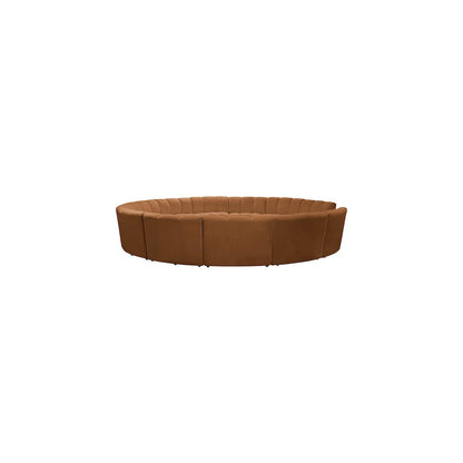 Infinity Saddle Velvet 12pc. Modular Sectional