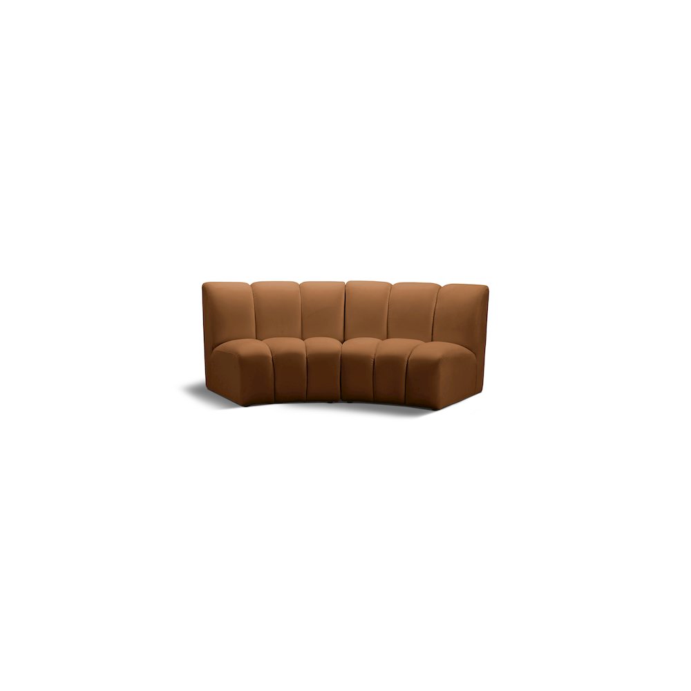Infinity Saddle Velvet 2pc. Modular Sectional