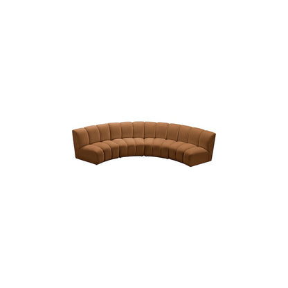 Infinity Saddle Velvet 4pc. Modular Sectional