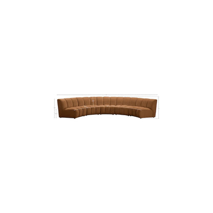 Infinity Saddle Velvet 5pc. Modular Sectional