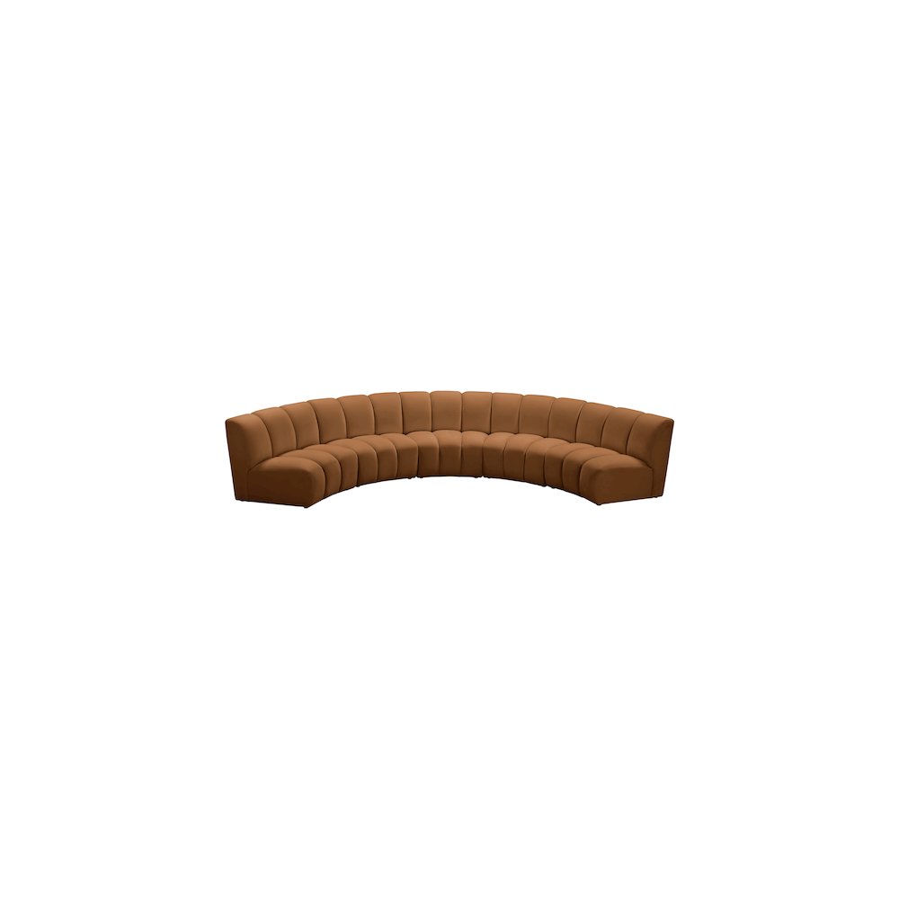 Infinity Saddle Velvet 5pc. Modular Sectional
