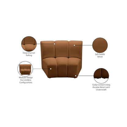 Infinity Saddle Velvet Modular Chair