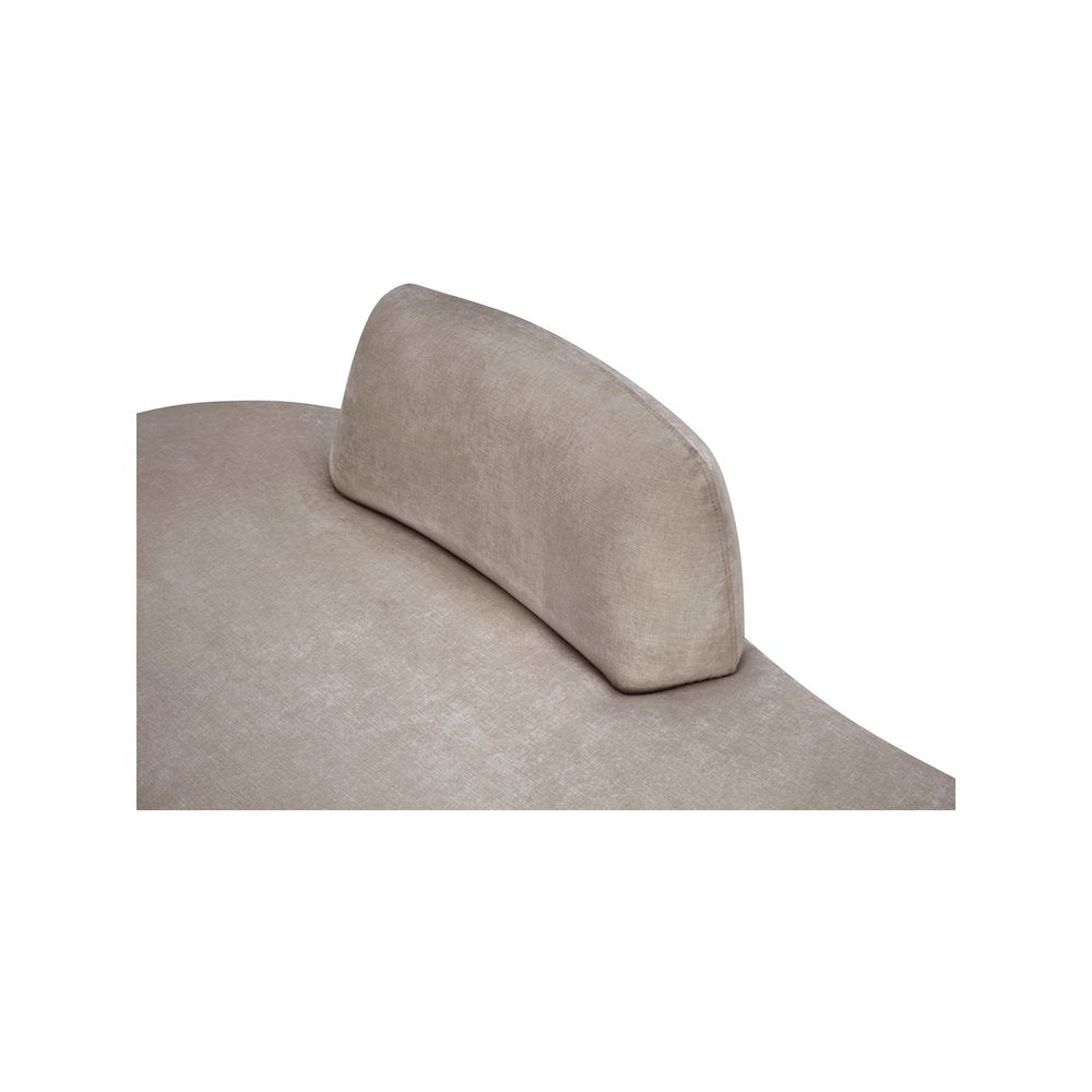 Argyle Beige Chenille Fabric Chaise/Loveseat