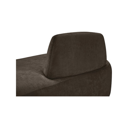 Argyle Brown Chenille Fabric Chaise/Loveseat