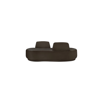 Argyle Brown Chenille Fabric Chaise/Loveseat