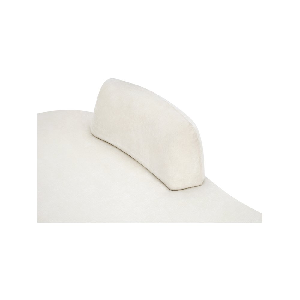 Argyle Cream Chenille Fabric Chaise/Loveseat