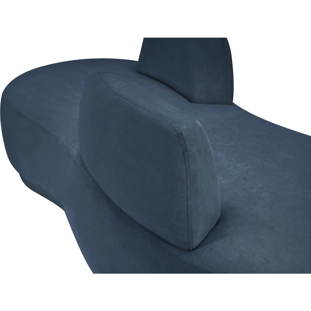 Argyle Light Blue Chenille Fabric Chaise/Loveseat