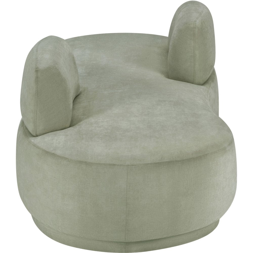 Argyle Mint Chenille Fabric Chaise/Loveseat