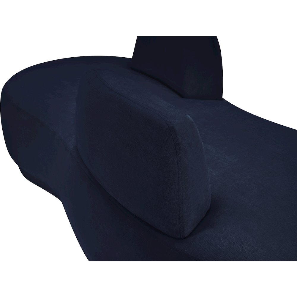 Argyle Navy Chenille Fabric Chaise/Loveseat