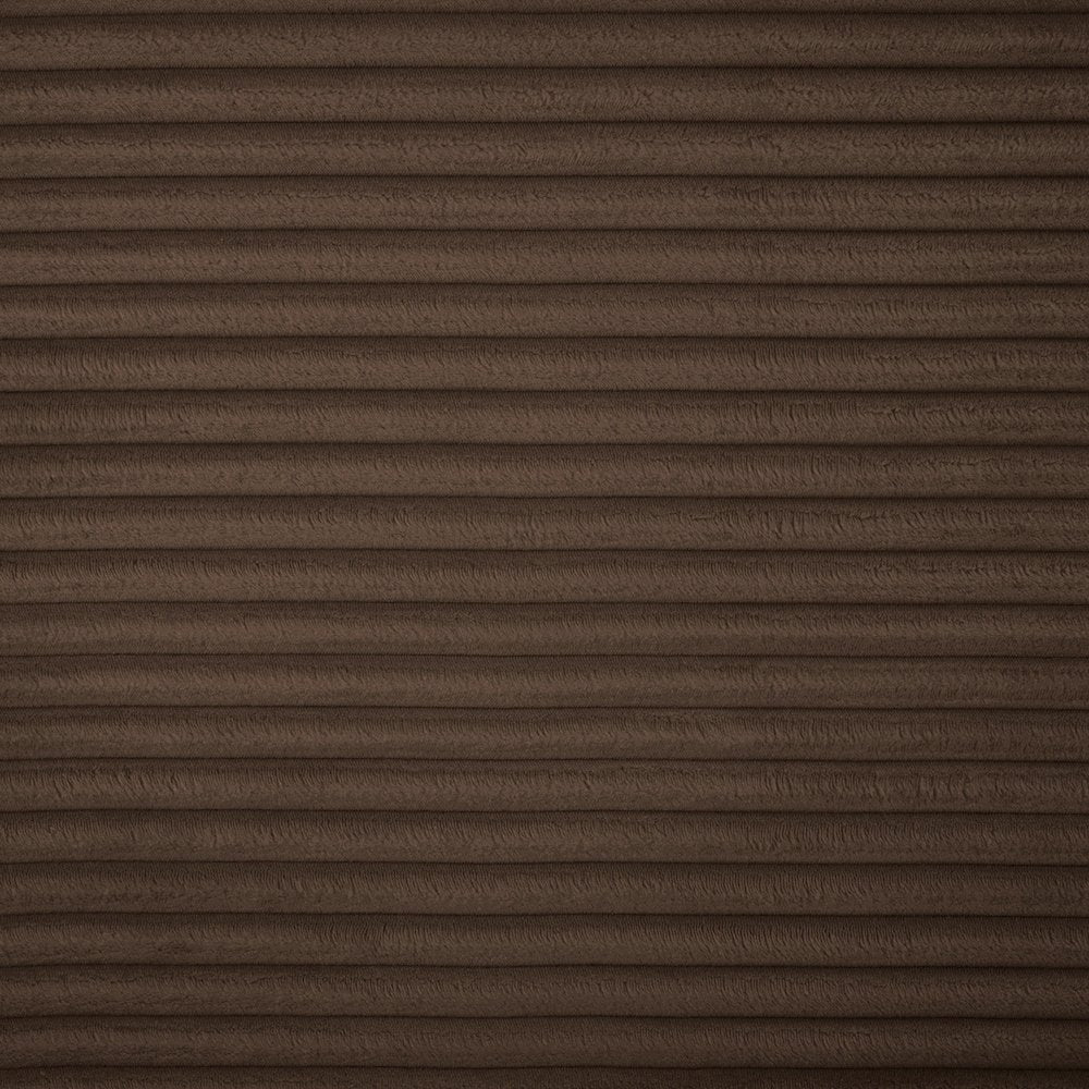 Shaggy Brown Corduroy Performance Fabric Modular Sectional