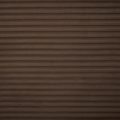 Shaggy Brown Corduroy Performance Fabric Modular Sectional