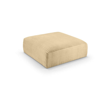 Shaggy Camel Corduroy Performance Fabric Ottoman