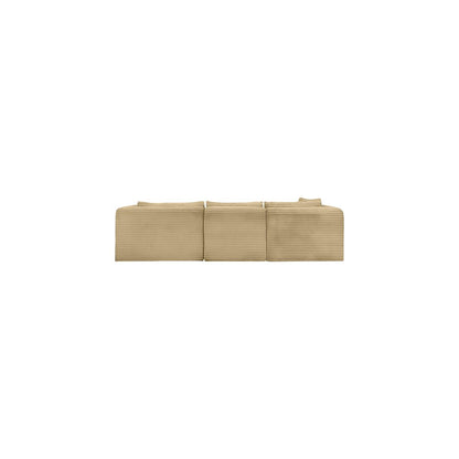 Shaggy Camel Corduroy Performance Fabric Modular Sectional