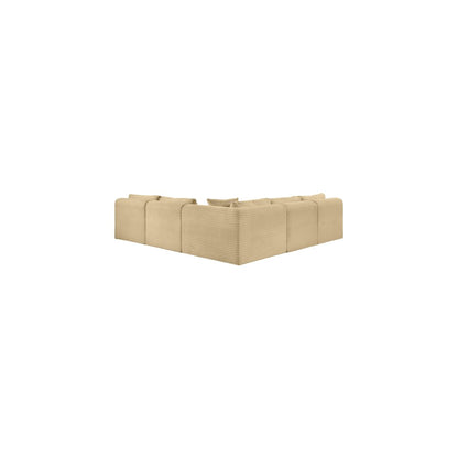 Shaggy Camel Corduroy Performance Fabric Modular Sectional