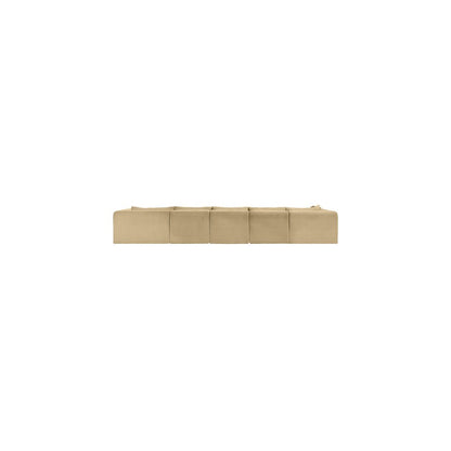 Shaggy Camel Corduroy Performance Fabric Modular Sectional