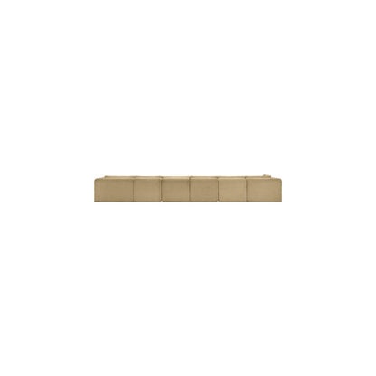 Shaggy Camel Corduroy Performance Fabric Modular Sectional