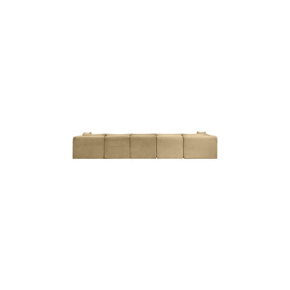 Shaggy Camel Corduroy Performance Fabric Modular Sectional