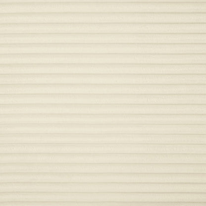 Shaggy Cream Corduroy Performance Fabric Chaise