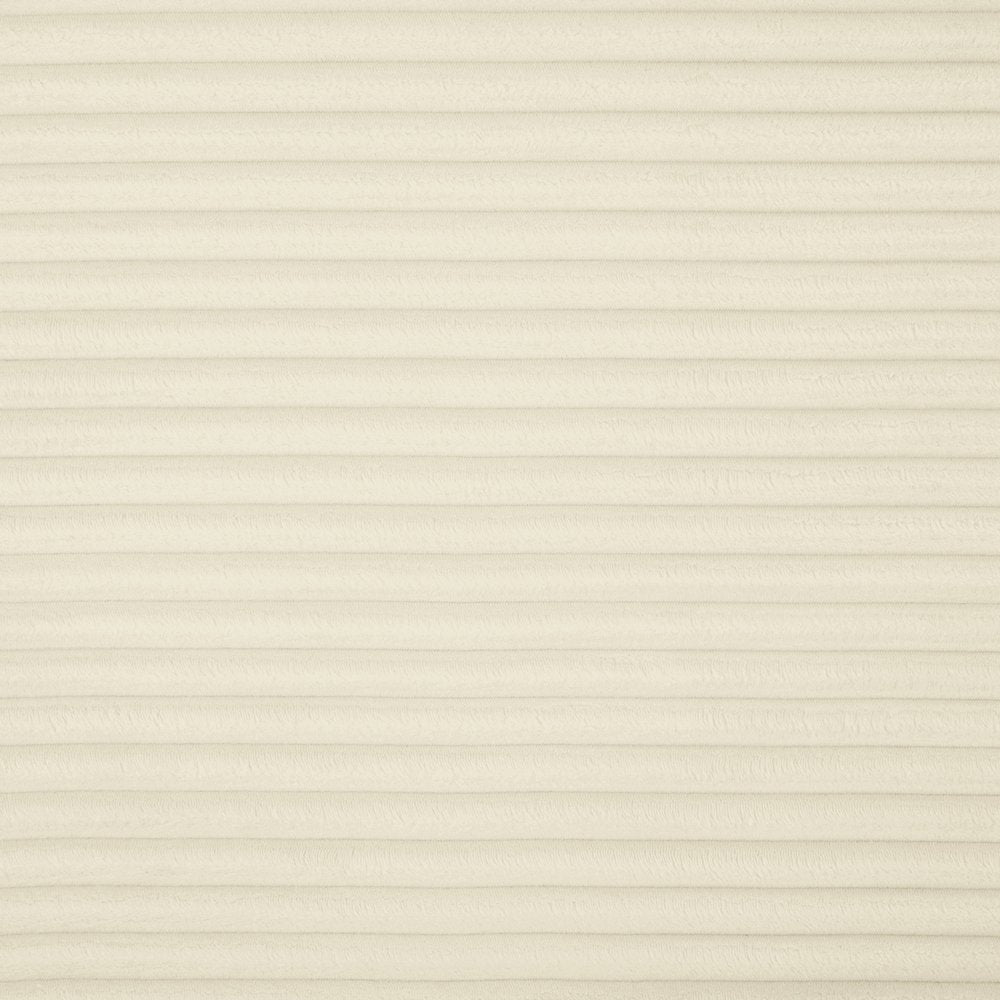 Shaggy Cream Corduroy Performance Fabric Modular Sectional