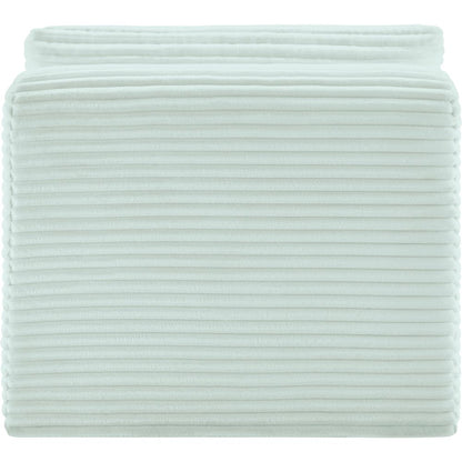 Shaggy Mint Corduroy Performance Fabric Armless Chair