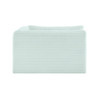 Shaggy Mint Corduroy Performance Fabric Chaise
