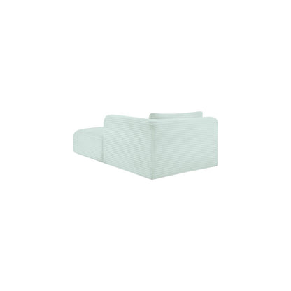 Shaggy Mint Corduroy Performance Fabric Chaise