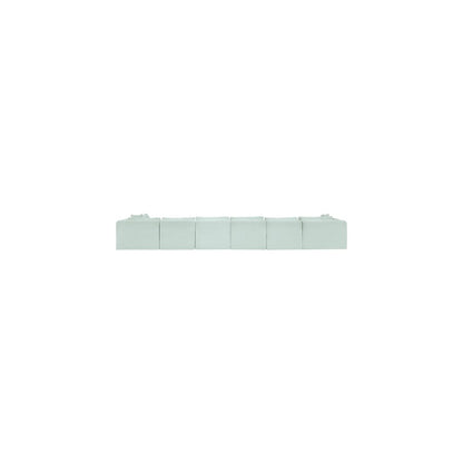 Shaggy Mint Corduroy Performance Fabric Modular Sectional