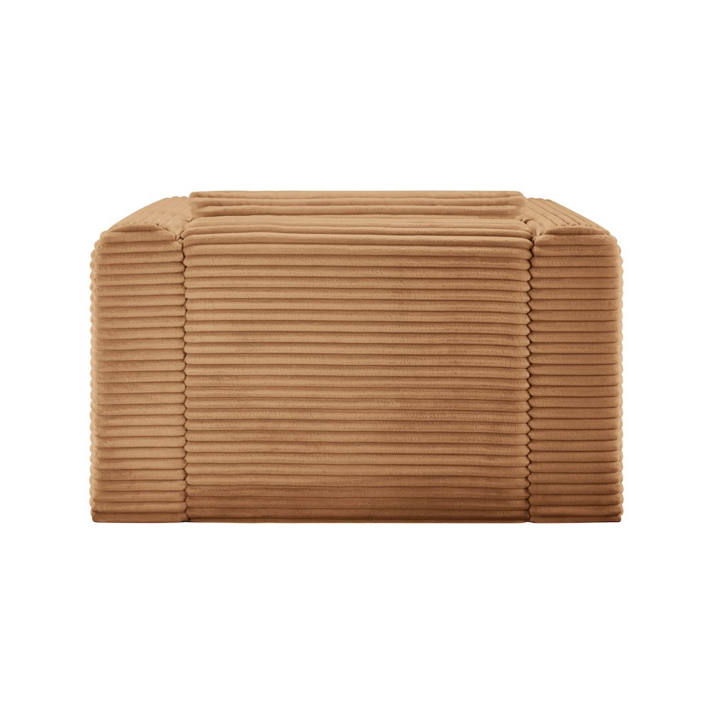 Shaggy Saddle Corduroy Performance Fabric Arm Chair