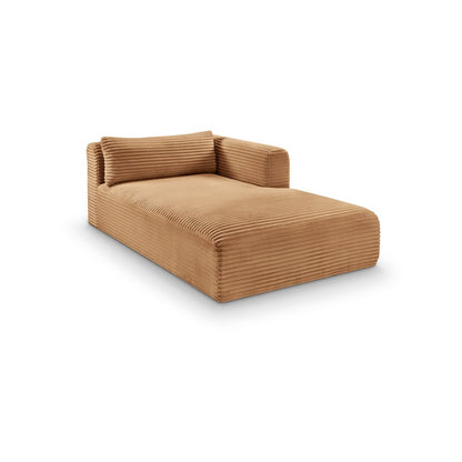 Shaggy Saddle Corduroy Performance Fabric Chaise