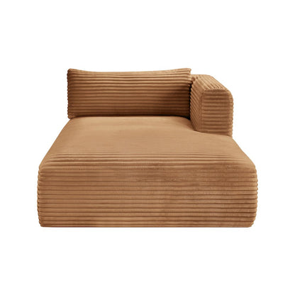 Shaggy Saddle Corduroy Performance Fabric Chaise