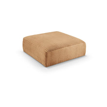 Shaggy Saddle Corduroy Performance Fabric Ottoman