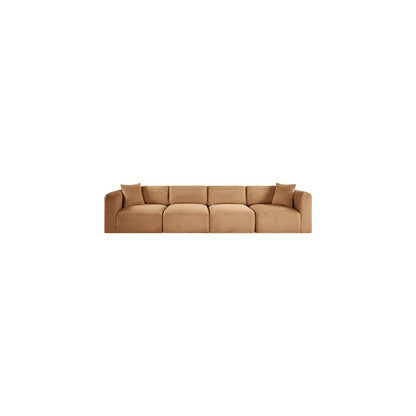 Shaggy Saddle Corduroy Performance Fabric Modular Sofa